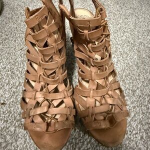 Vince Camuto Brown Gladiator Sandals